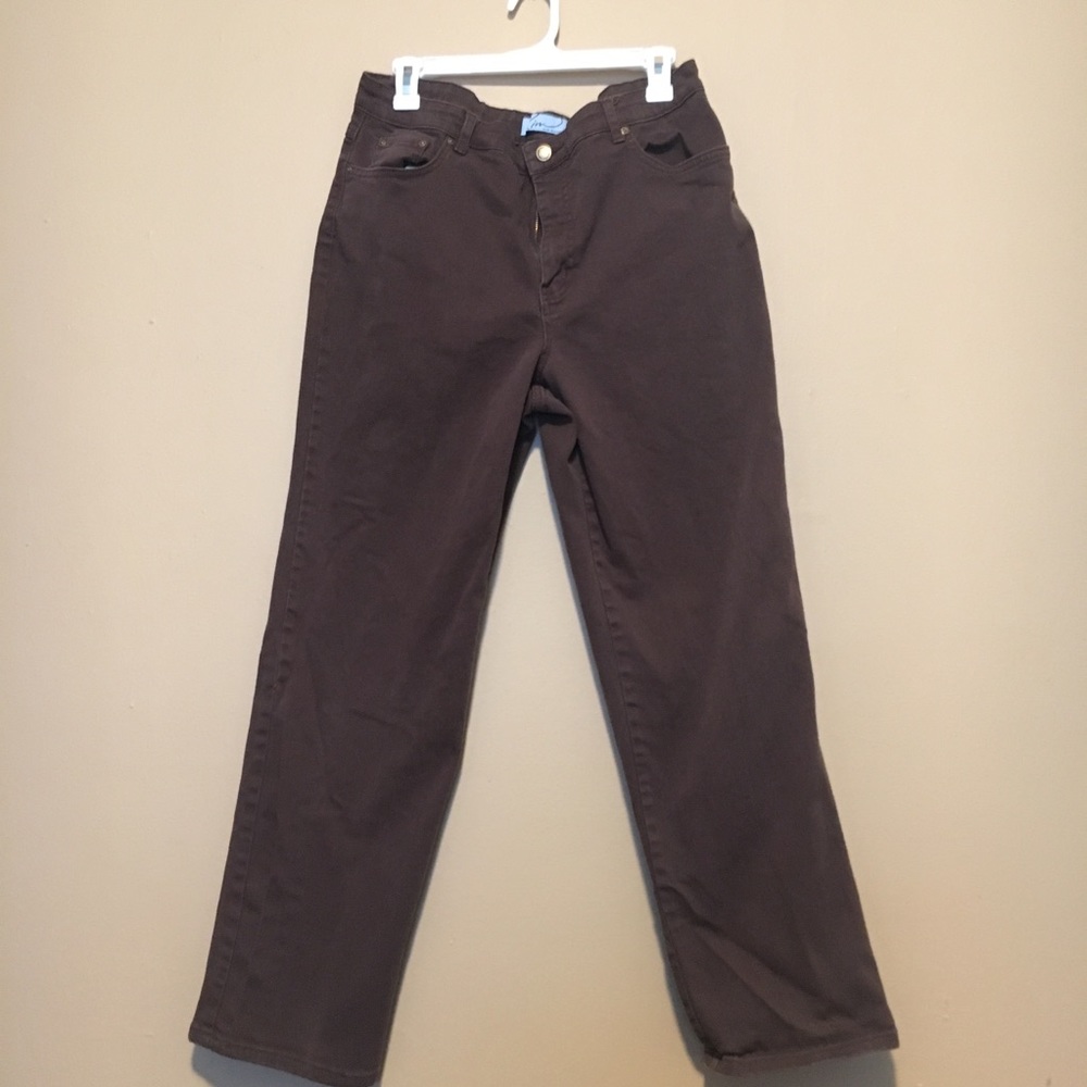 Chocolate brown jeans